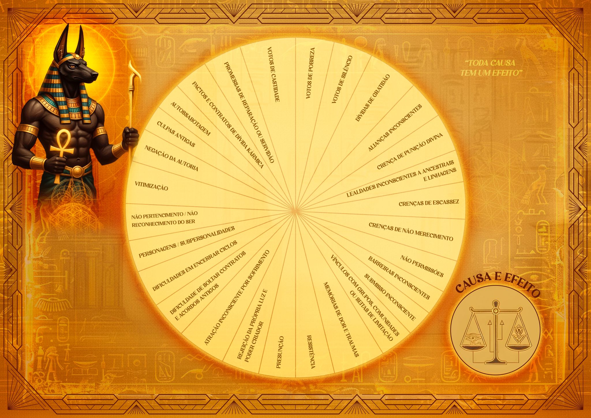 Gráfico do princípio Causa e Efeito