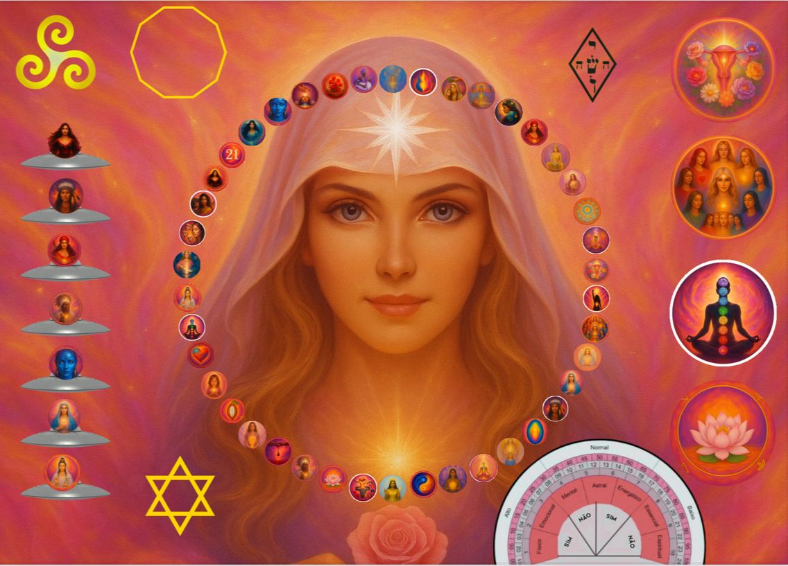 Mesa Cósmica Arcangelina Fé — Cura do Sagrado Feminino