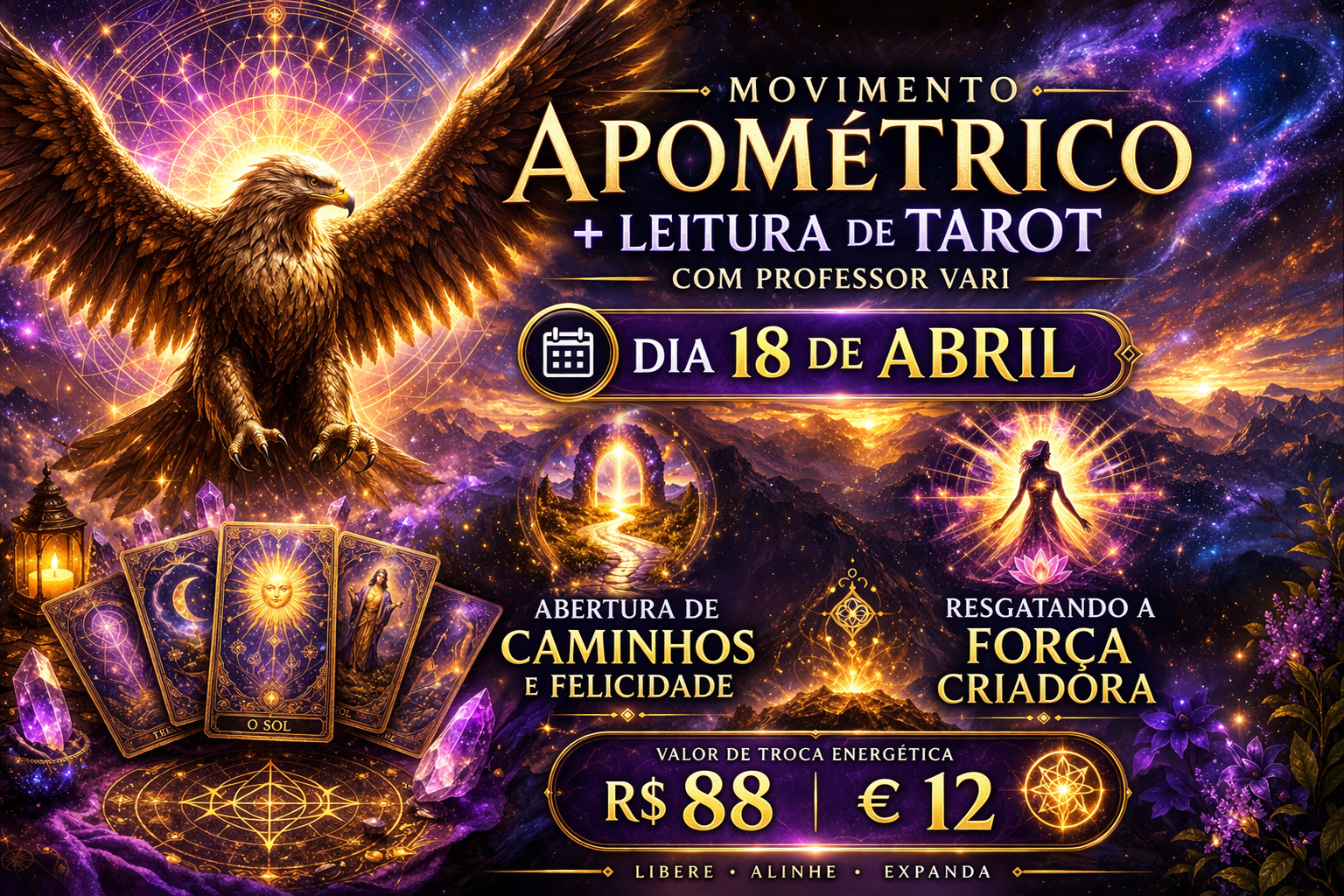 Abertura de caminhos e felicidade