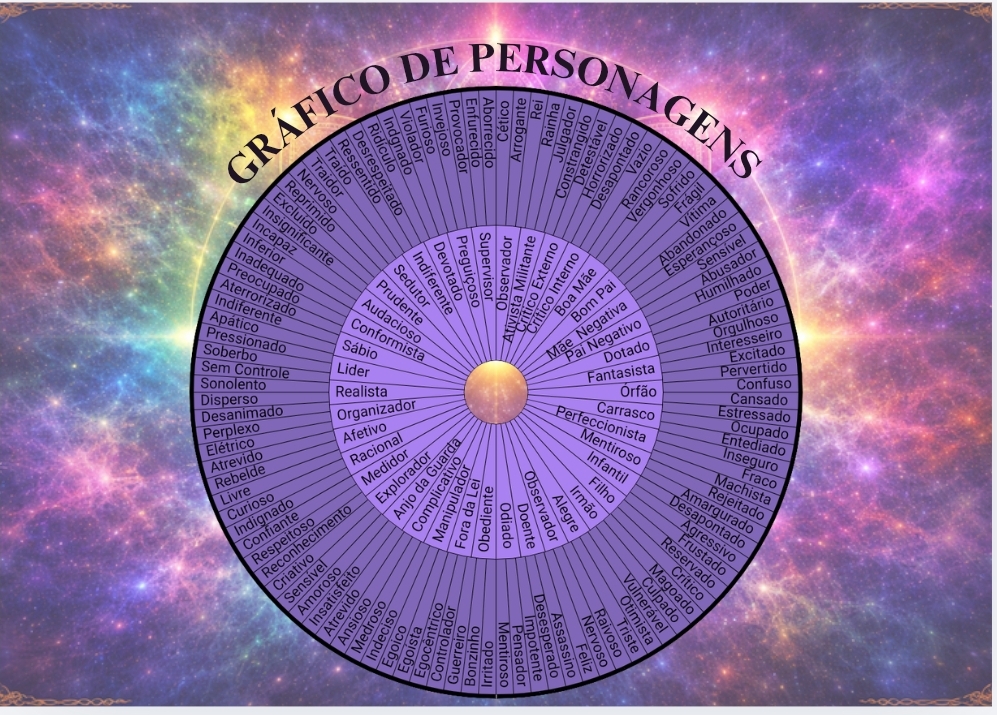 Gráfico de personagens