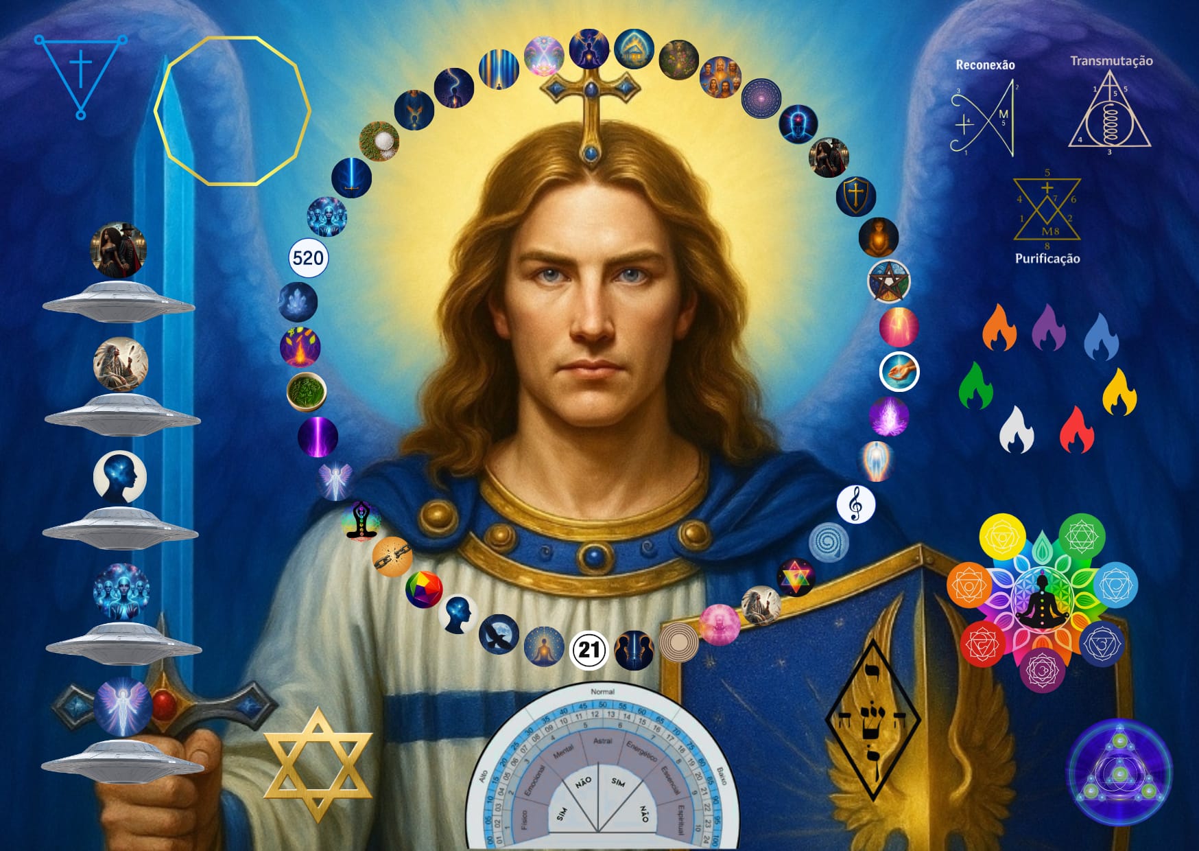 Mesa Cósmica de Arcanjo Miguel